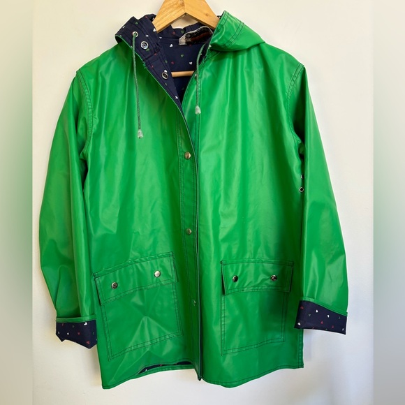 Vintage 70s/80s heart Raincoat size Medium - Picture 4 of 9